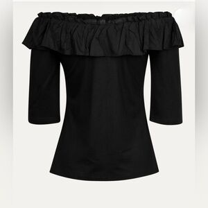 Vintage Collection Knit Ruffle Top
